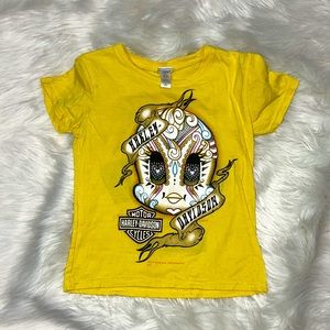 Harley Shirt Girls size 6-8 in like new condition
